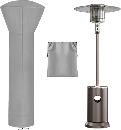 Miniatura 14 de OutdoorLines Fundas impermeables para calentadores de patio al aire libre con cremallera y bolsa de almacenamiento, a prueba de polvo, resistente a