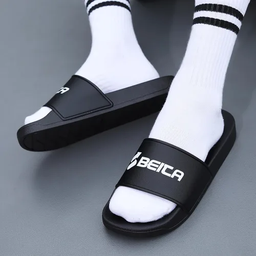 Miniatura 6 de Beita Pantuflas para hombre, antideslizantes, de secado rápido, pantuflas de casa, suela gruesa, sandalias de playa, zapatos de interior y exterior