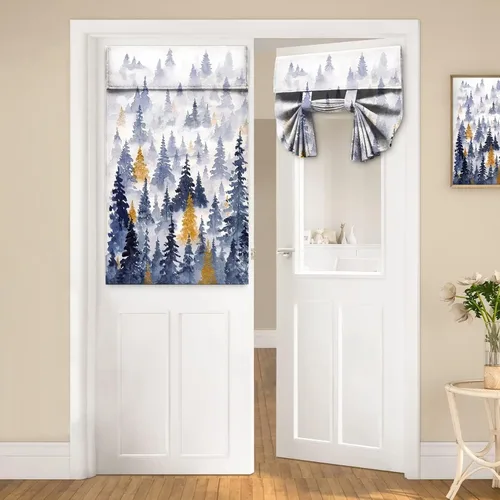 Miniatura 45 de Cortinas de puerta negras y rojas para ventanas de puerta, estampado de leopardo y cebra, cortinas de ventana para puerta de vidrio francesa