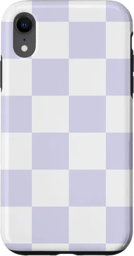 Miniatura 25 de Cute Pastel Lavender Off White Checker Pattern Design Case for iPhone 17