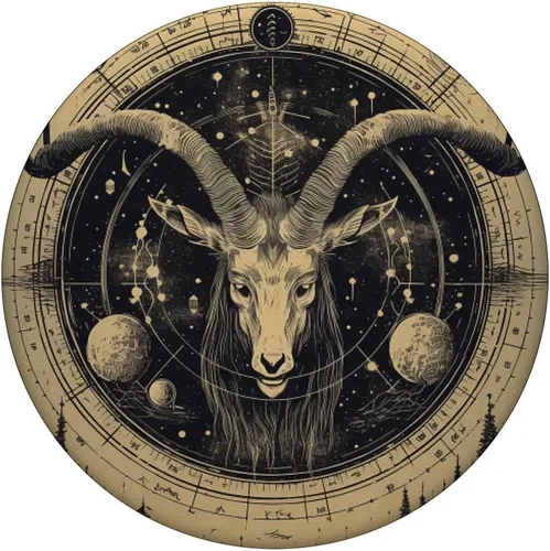 Miniatura 3 de Baphomet Occult Vintage Satan PopSockets intercambiables PopGrip