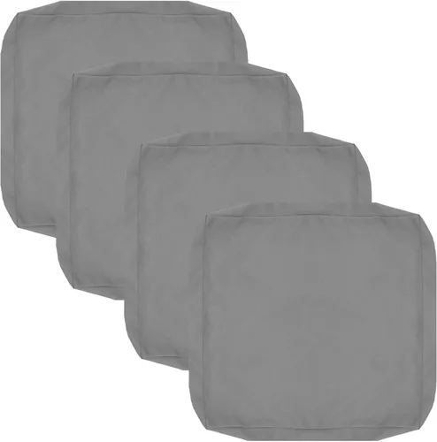 Miniatura 27 de FLYMEI Patio Cushion Covers 16x16x2.5 Waterproof Outdoor Cushion Cover Replacement 1Packs Outdoor Seat Cushion Slipcover for Rattan Chair Sofa, Beige