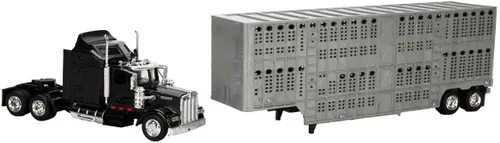 Miniatura 4 de 1/43 D/C Kenworth W900 Pot Belly - Remolque de ganado