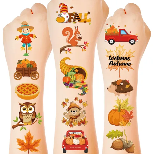 Miniatura 7 de 320 patrones de tatuajes temporales, 36 hojas de tatuajes temporales, accesorios de tatuaje falsos impermeables de animales, dinosaurio, mariposa