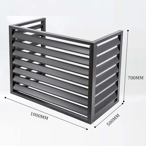 Miniatura 2 de Cubierta de aire acondicionado para ventana al aire libre, de aluminio, resistente a la intemperie, cubierta de protección central de aire