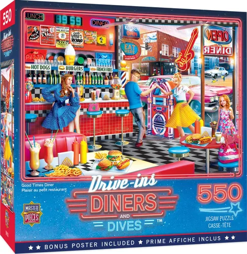 Miniatura 11 de Masterpieces Duffy's Sports & Suds - Rompecabezas de 550 piezas para adultos y familia, 18 x 24 pulgadas