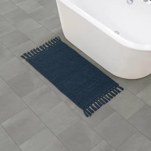 Miniatura 26 de French Connection Nellore Alfombras de Baño, Tapetes de Baño Tejidos y con Cuentas, Tapetes de Baño Duraderos y Gruesos para Baño y Alfombras