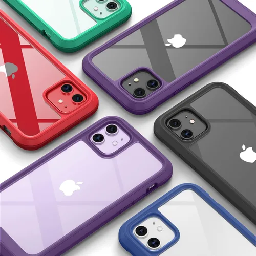 Miniatura 244 de Diaclara Funda diseñada para iPhone 16, mejorada [protección completa de la cámara], carcasa resistente de cuerpo completo con protector de pantalla