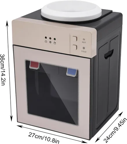 Miniatura 7 de Gdrasuya10 Dispensador de agua con protección, dispensador de enfriador de agua caliente y fría para encimera, de 3 a 5 galones, dispensador de agua