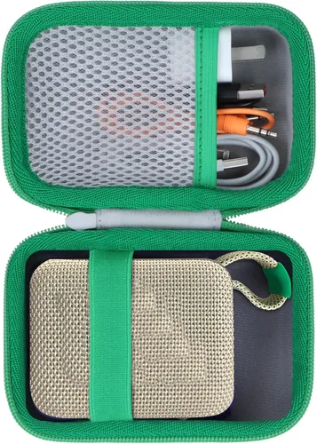 Miniatura 30 de Funda de silicona Lebakort compatible con altavoz portátil JBL GO 4 (Funda negra)