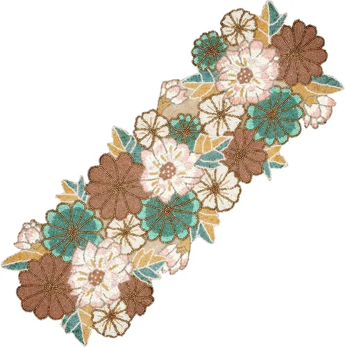 Miniatura 12 de Camino de mesa con cuentas de 36 pulgadas de diseño elegante infinito - Decoración de mesa para bodas, fiestas, días festivos, regalos y uso diario