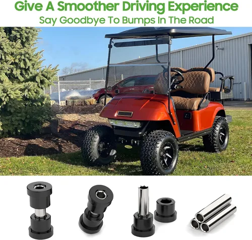 Miniatura 4 de 10L0L Kit de bujes y mangas de resorte de hoja trasera para carrito de golf compatible con modelos Club Car DS 1992-up, EZGO TXT & Medalist 1994