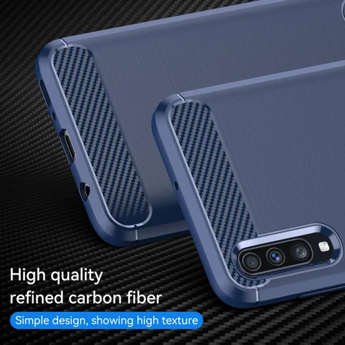 Miniatura 2 de Funda EUAGVQY para Samsung A70 Galaxy A70, Funda de Fibra de Carbono de TPU Blanda Antideslizante Duradera y Ligera, Funda Protectora para Samsung