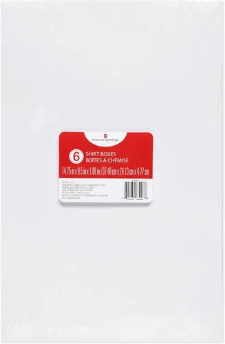 Miniatura 3 de American Greetings Cajas blancas para camisas con tapas, para cumpleaños, vacaciones y todas las ocasiones (6 cajas, 14.75 x 9.5 pulgadas)