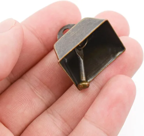 Miniatura 3 de 18 campanas de cobre de 1 pulgada de vaca, caballo, oveja, campanas de pastoreo de bronce vintage para cascabeles para evitar pérdidas, accesorios