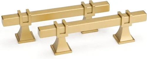 Miniatura 23 de Goldenwarm Paquete de 5 tiradores de gabinete negros de 3 pulgadas de aleación de zinc negro mate para gabinete, manijas de tocador, cajones