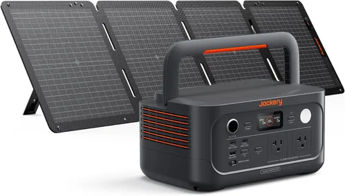 Miniatura 8 de Jackery Explorer 500 v2 Estación de Energía Portátil, Batería LiFePO4 de 512Wh, 500W AC/1000W Pico, Generador Solar para Acampada, Exteriores