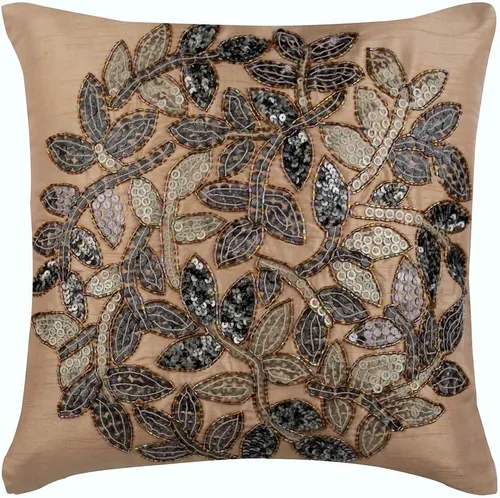 Miniatura 19 de HomeCentric Funda de almohada geométrica beige, 12 x 12 pulgadas, cuadrado de lino y algodón, círculos contemporáneos de Pascua, círculo de la vida