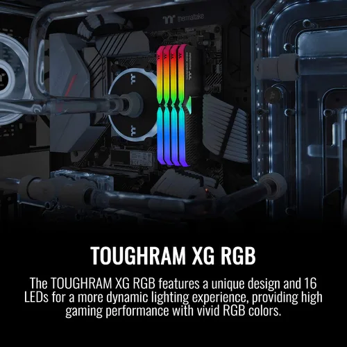 Miniatura 2 de Thermaltake TOUGHRAM XG RGB DDR4 4000MHz 16GB (8GB x 2) 16,8 millones de colores RGB Alexa/Razer Chroma/Placa base de 5 V, memoria RGB sincronizable