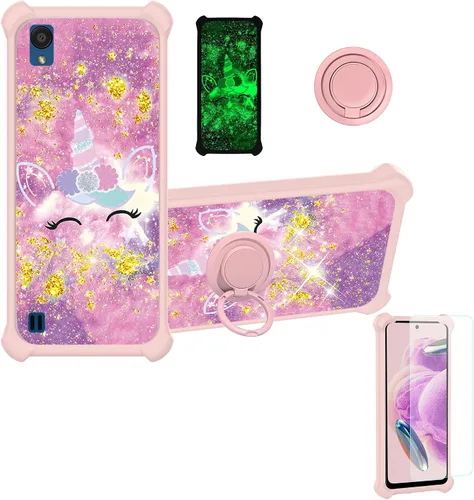 Miniatura 61 de jioeuinly JSF-DJS - Funda compatible con Nothing Phone 2a con protector de pantalla de vidrio templado, policarbonato duro + silicona suave, soporte