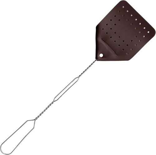 Miniatura 11 de Juego de matamoscas de cuero (1 paquete) – Matamoscas de 17 pulgadas hecho por los Amish con paleta de cuero real – Matamoscas multipaquete