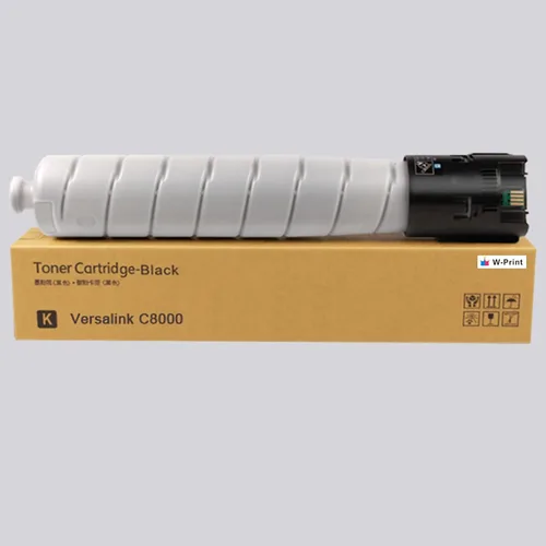 Cartucho de tóner remanufacturado para Xerox Versalink C8000 compatible con tóner negro 106R04037 12600 páginas, 1 paquete