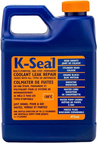 K-Seal Reparación de fugas de refrigerante, ST9501 472ml Fórmula multiusos detiene las fugas en el radiador, junta de culata, bloque, carcasa de
