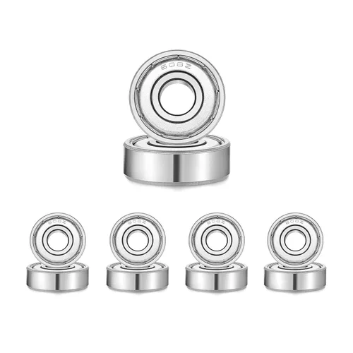 Miniatura 6 de 608-Z Rodamientos de patineta miniatura sellados blindados - 0.315x0.866x0.276 in, 10 unidades, utilizados en maquinaria de longboard y scooters