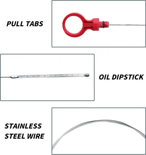 Miniatura 4 de Bittwee Varilla de nivel de líquido de transmisión para auto, herramienta de nivel de líquido de transmisión automática para tanque de combustible