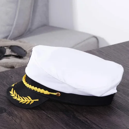Miniatura 4 de Sombrero de capitán yate, gorra de navegación, ajustable, marinero, almirante marino, cosplay, sombrero para hombres, mujeres y niños, accesorios