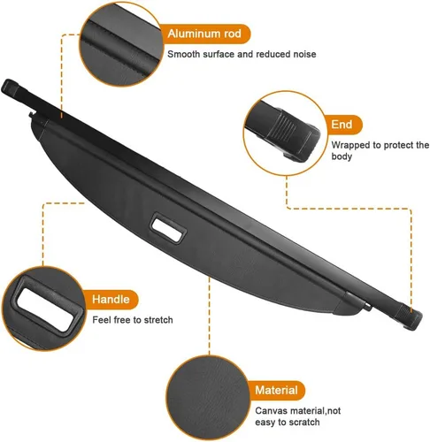 Miniatura 2 de Funda para maletero Subaru Crosstrek Impreza Compatible con Subaru Crosstrek e Impreza Hatchback 2018 2019 2020 2021 2022 2023 Funda de seguridad