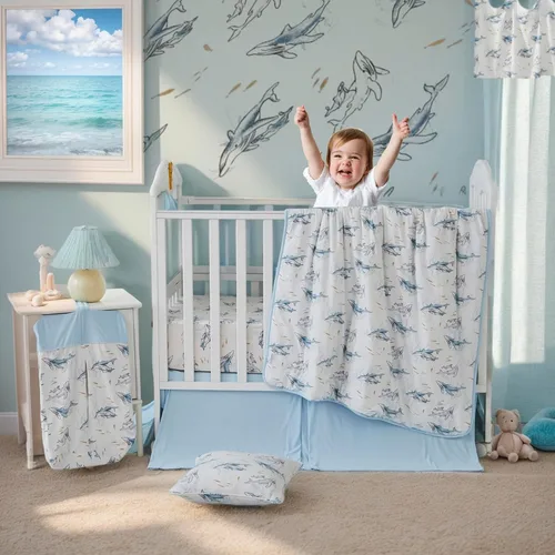 Miniatura 3 de Brandream Sábanas de cuna para niños y niñas, sábana bajera ajustable de punto de jersey ultrasuave para colchón de cuna estándar, sábanas neutras