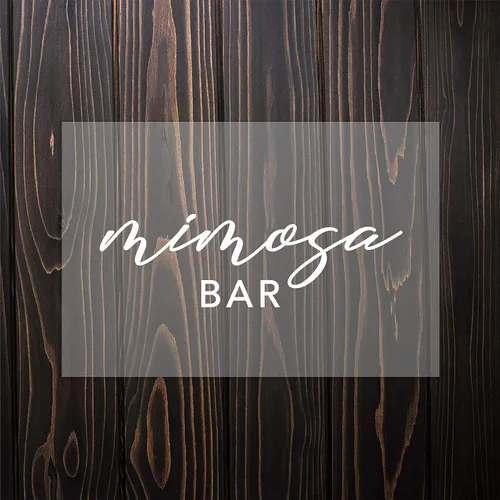 Miniatura 2 de Andaz Press Mimosa - Letrero acrílico con barra horizontal, 7.5 x 11 pulgadas, soporte incluido, señalización para boda, despedida de soltera