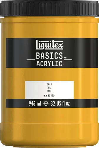 Miniatura 68 de Liquitex BASICS Pintura Acrílica, Botella de 400ml (13.5 oz), Blanco Titanio Titanio Blanco