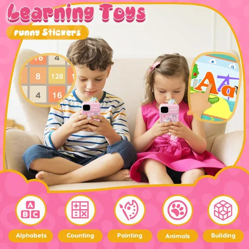 Miniatura 6 de Luyiilo Juguetes de Teléfono Inteligente para Niños/Niñas, Juguetes de Regalo de Unicornio para Niñas de 3-9 Años Regalos de Navidad y Cumpleaños