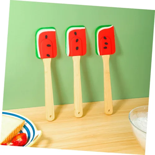 Miniatura 7 de SHOWERORO Raspador de cocina para tartas, espátula de raspador de mantequilla, espátula de cocina, espátula de silicona para tartas, espátula
