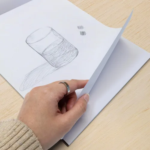Miniatura 7 de BAZIC Products Bloc de bocetos de 40 hojas de 9 x 12 pulgadas, cuaderno de dibujo blanco, papel de bocetos, libro para colorear para artistas
