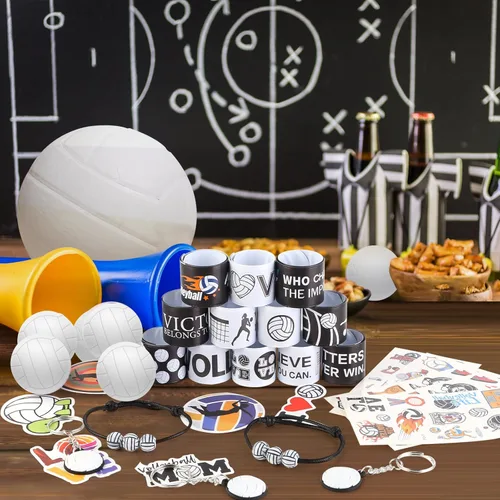 Miniatura 6 de Kolewo4ever Set de 295 Piezas de Artículos de Fiesta de Voleibol a Granel Rellenos de Bolsas de Regalitos de Voleibol para Bolsas de Regalos