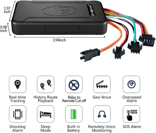 Miniatura 2 de SinoTrack Rastreador GPS 4G para vehículos, localizador GPS ST-906L en tiempo real, dispositivo de seguimiento de ubicación con monitor de voz