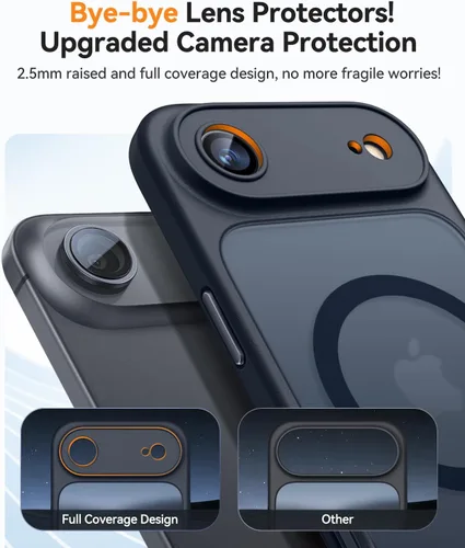 Miniatura 3 de CANSHN Funda magnética compatible con iPhone Air (6.5 pulgadas), mejorada [protección completa de la cámara] [compatible con Magsafe]