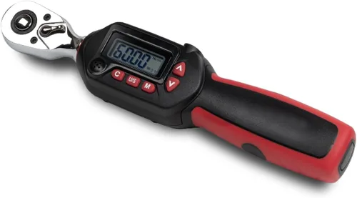 Miniatura 23 de Llave dinamométrica digital de 1/2 pulgada Tapha Tools, rango de torque 7.4-147.5 ft-lb (10-200 N-m), precisión ±2%, notificación LED y timbre