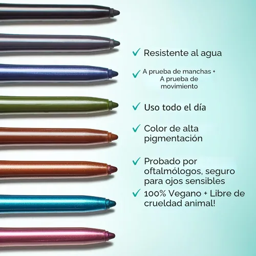 Miniatura 2 de Thrive Causemetics Lápiz delineador de ojos Infinity impermeable, con sacapuntas integrado y punta anti-manchas, de larga duración, a prueba