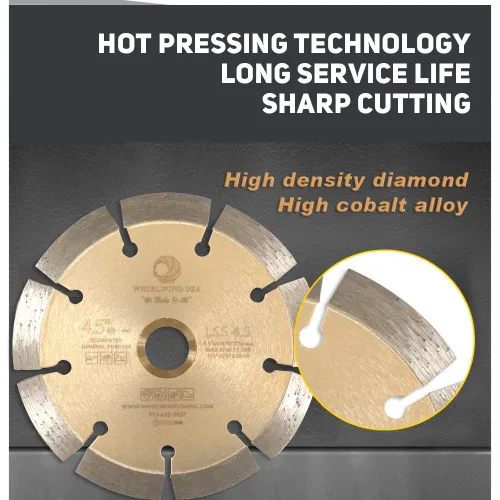 Miniatura 5 de LSS Hojas de Sierra Eléctrica de Diamante Segmentadas de 6 Pulgadas para Corte Seco o Húmedo de Uso General para Concreto Piedra Ladrillo