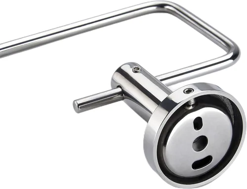 Miniatura 3 de Soporte de papel higiénico cromado montado en la pared, soporte de rollo de papel higiénico ajustable de acero inoxidable SUS304 para baño, cocina