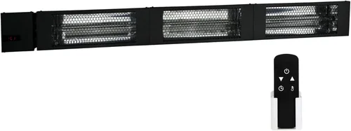 Miniatura 9 de KING RK2015-RMT-BLK Calentador radiante infrarrojo eléctrico para interiores y exteriores con control remoto, 24 pulgadas, 1500 W / 208 V