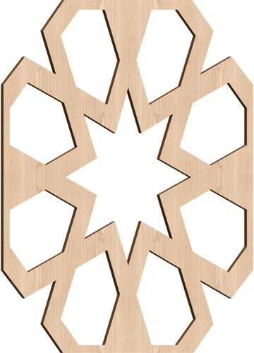 Miniatura 7 de Jackson Decorative Fretwork Wood Wall Panels, Large, 23 3/8" W x 23 3/8" H x 1/4" T, Cherry