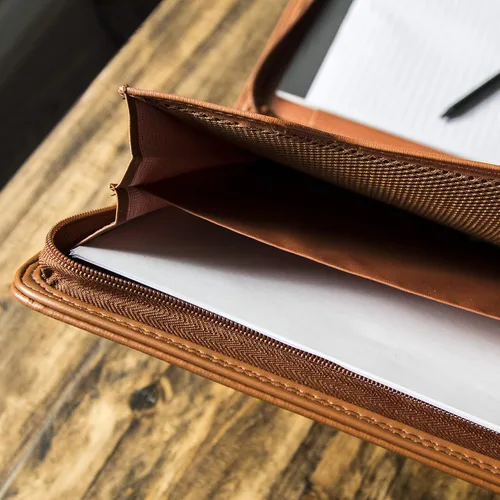 Miniatura 5 de cossini Premium con Business portafolios/portadocumentos de piel sintética cierre con cierre y el Interior 10.1 inch Tablet Sleeve