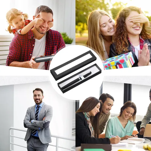 Miniatura 6 de Spakon - Cajas vacías para regalo de bolígrafo con tapa transparente, cajas de presentación para bolígrafos de punta redonda, ideales para regalos