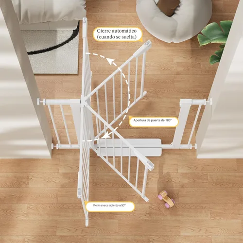 Miniatura 5 de Cumbor Puerta para bebés de 29.7 a 40.6 pulgadas para escaleras, puerta de perro ganadora de los premios Mom's Choice Awards para puertas, puertas
