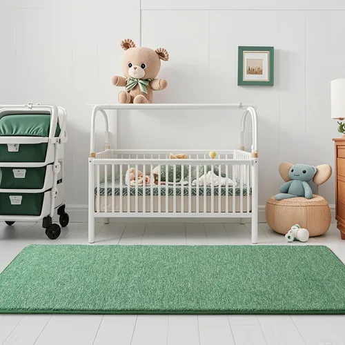 Miniatura 8 de Keeko Alfombra Suave para Pasillo, Alfombras de Pasillo de 2x8 pies para Mesita de Noche Dormitorio Sala de Estar Antideslizante Lavable Moderna